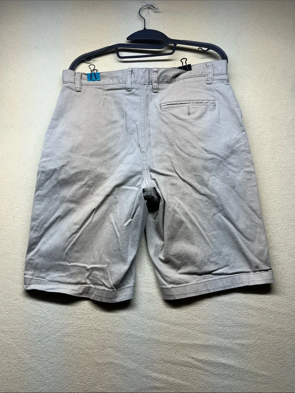 French Toast Men's Flat-Front Chino Shorts - Light Gray